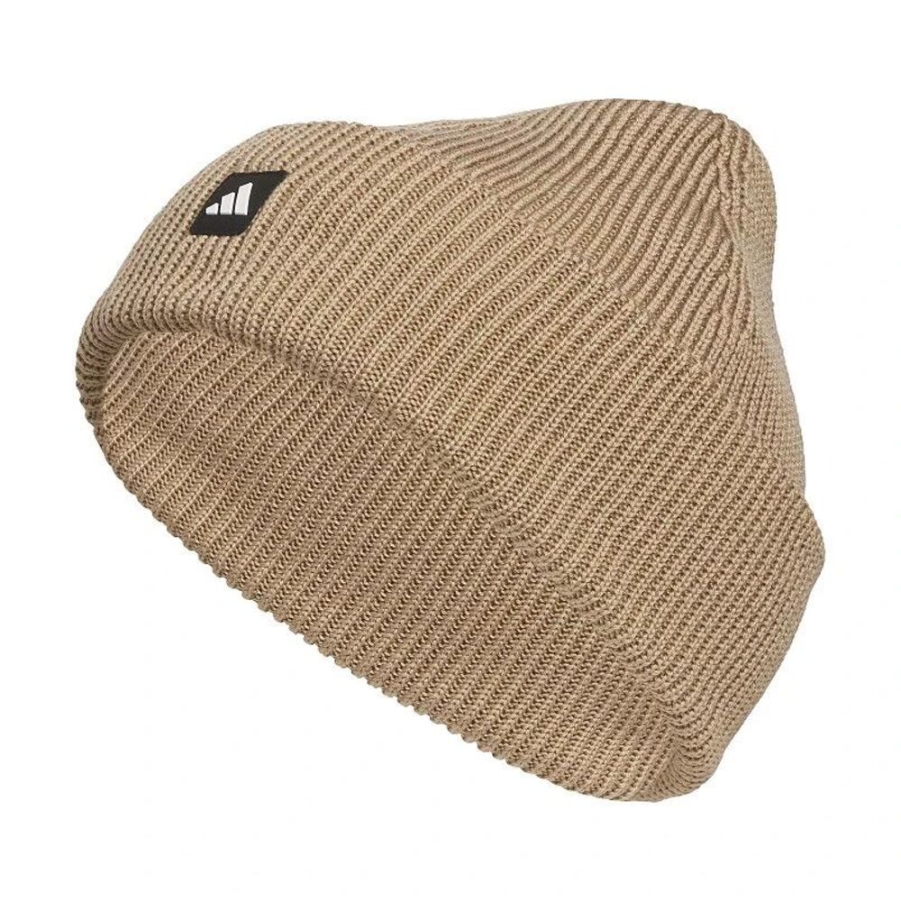 adidas Men's Premium Cuff‎ Fold Beanie Warm Sandstone Beige NWT